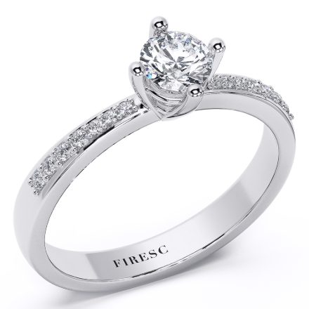 Engagement Ring AA39, White 1