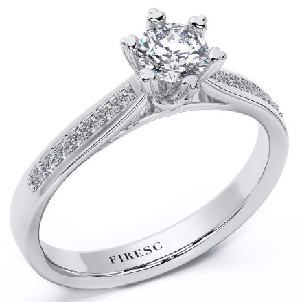 Engagement Ring AA38, White 1