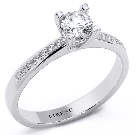 Engagement Ring AA13, White 1