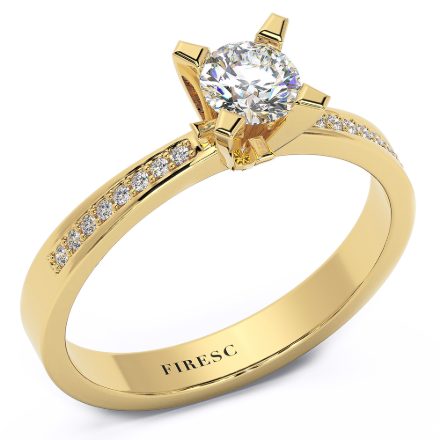 Engagement Ring AA40, Yellow 1