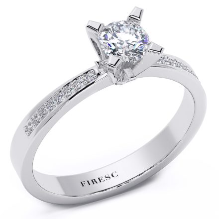 Engagement Ring AA40, White 1