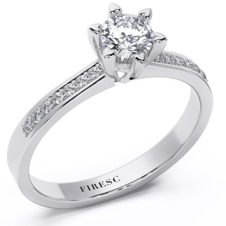 Engagement Ring AA42, White 1