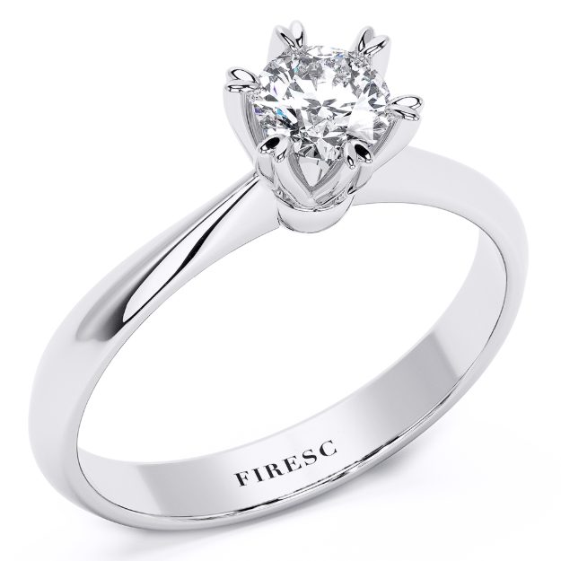 Engagement Ring AA146, 14K White 1
