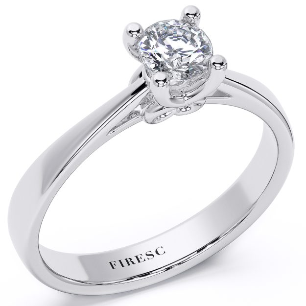 Inel de logodna AA158, 14K Galben 1