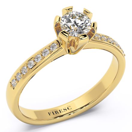 Engagement Ring AA15B, Yellow 1