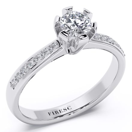 Engagement Ring AA15B, White 1