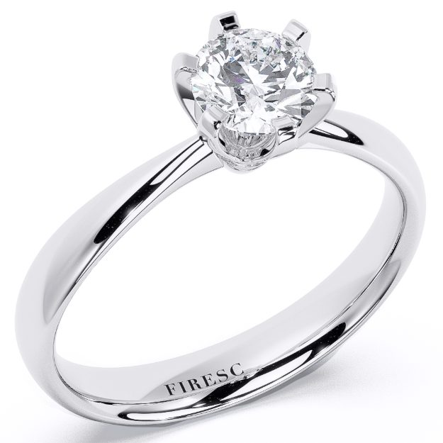 Inel de logodna AA251, 14K Alb 1