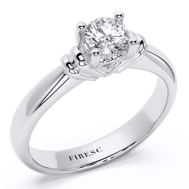 Engagement Ring AA291, 14K White 1