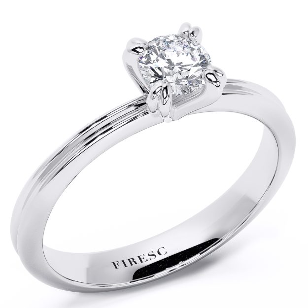 Inel de logodna AA234, 14K Alb 1