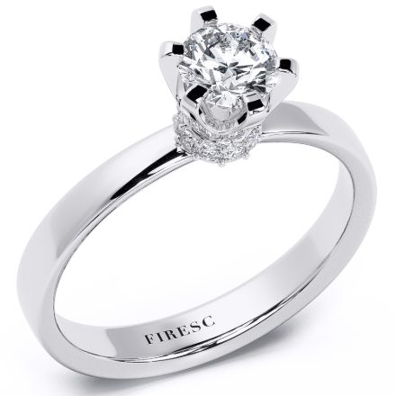 Engagement Ring AA188, White 1