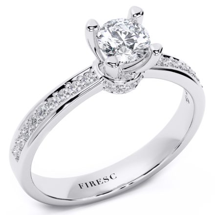 Engagement Ring AA203, White 1