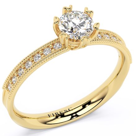 Engagement Ring AS02A, Yellow 1
