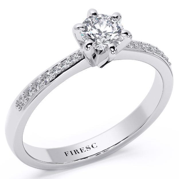 Engagement Ring AA255, 14K Yellow 1