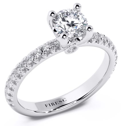 Engagement Ring AA327B, White 1