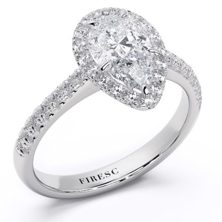 Engagement Ring AA434, White 1