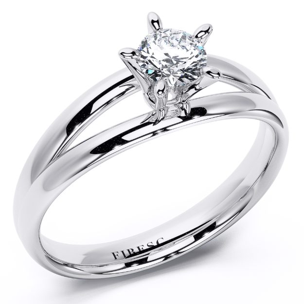 Inel de logodna AA114, 14K Galben 1