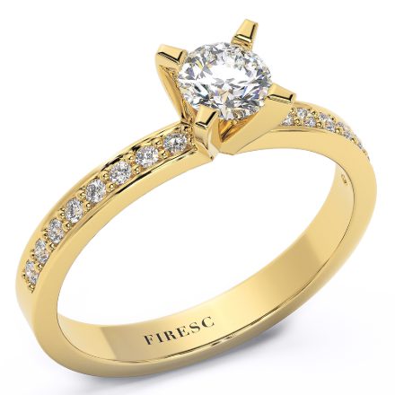 Engagement Ring AA12, Yellow 1