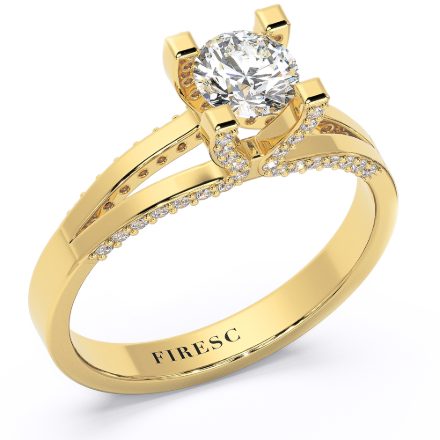 Engagement Ring AA55, Yellow 1