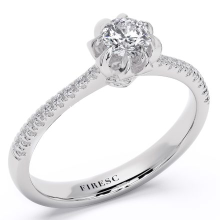 Engagement Ring AA438, White 1