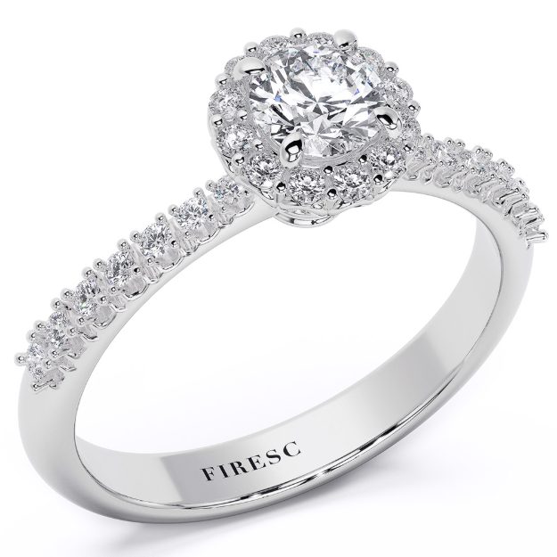 Engagement Ring AA388B, 14K White 1
