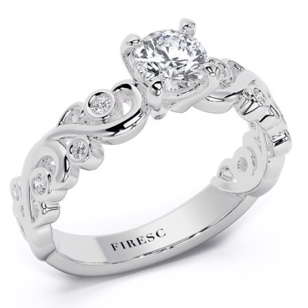 Engagement Ring AA401, White 1
