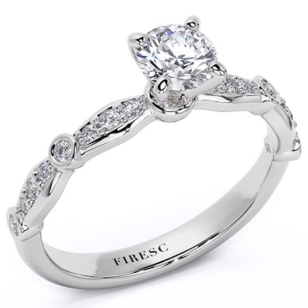 Engagement Ring AA441, White 1