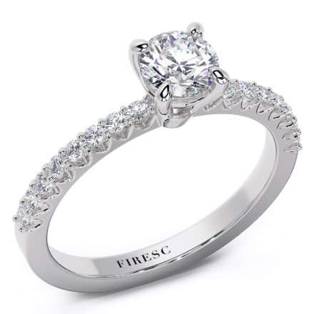 Engagement Ring AA326B, White 1