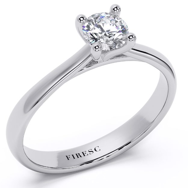 Engagement Ring AA445, 14K White 1
