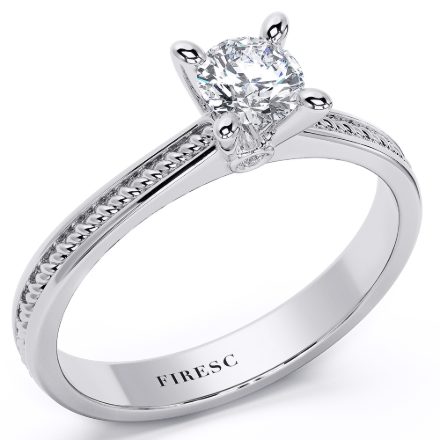 Engagement Ring IV78, White 1
