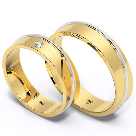Wedding Rings VX03, Yellow 1