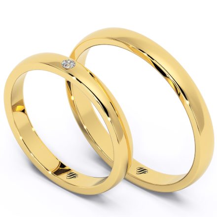 Wedding Rings VF09, Yellow 1