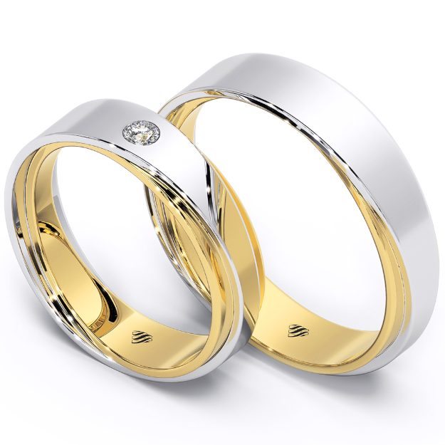 Wedding Rings AV01, 14K 1