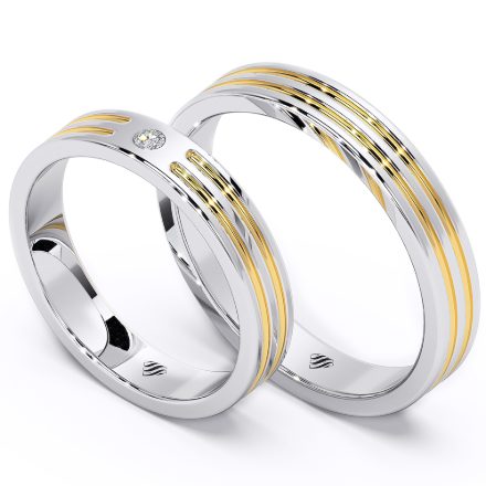 Wedding Rings VX31, White 1