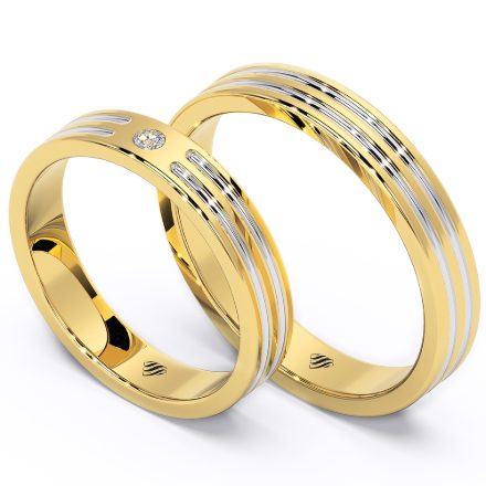 Wedding Rings VX31, Yellow 1