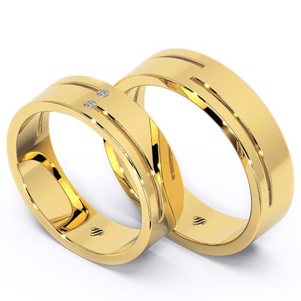 Wedding Rings VX64, Yellow 1