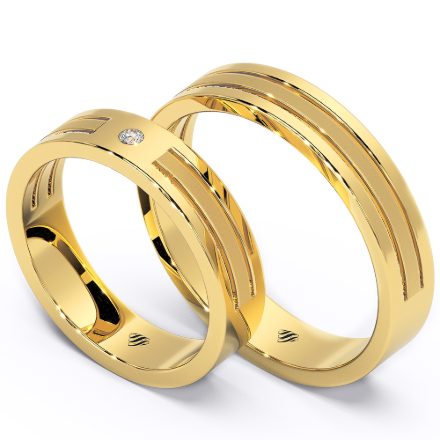 Wedding Rings VX53, Yellow 1