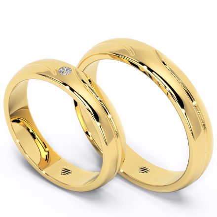 Wedding Rings VX76, Yellow 1