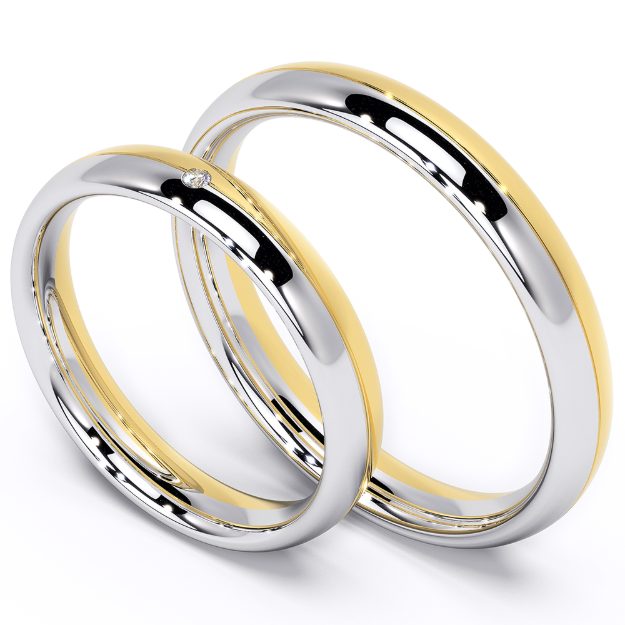 Wedding Rings VA08, 14K Yellow 1