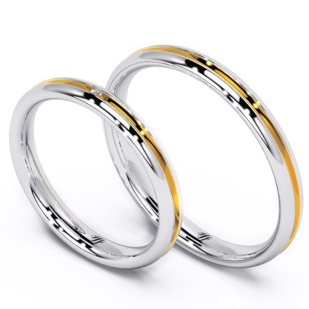 Wedding Rings VA11, White 1