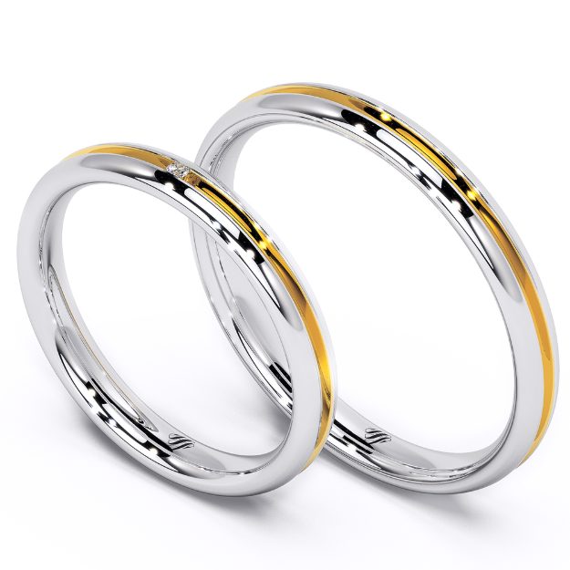 Wedding Rings VA11, 14K Yellow 1