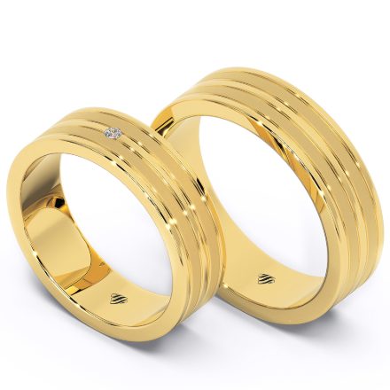 Wedding Rings VX77, Yellow 1