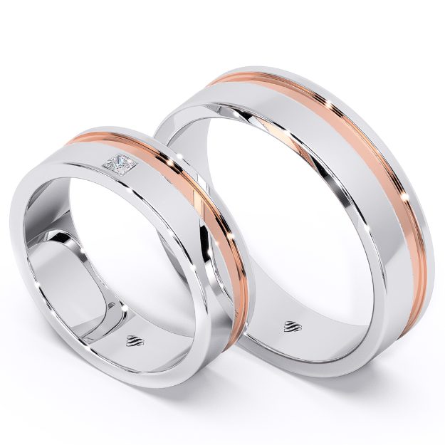 Wedding Rings VA26, 14K 1