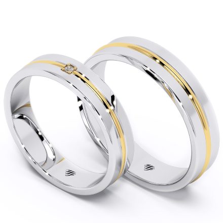 Wedding Rings VA29, White 1
