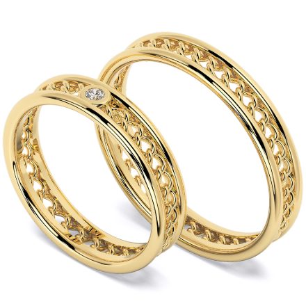 Wedding Rings VA33, Yellow 1
