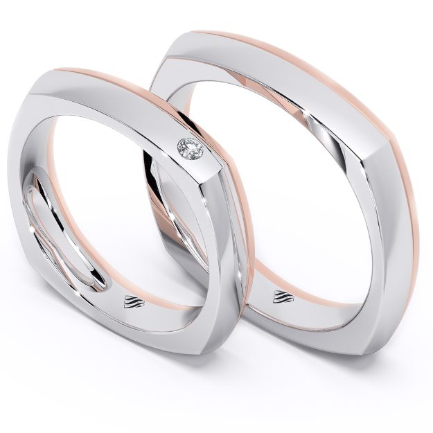 Wedding Rings VA43, 14K 1
