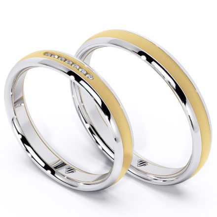 Wedding Rings VA51, Yellow 1