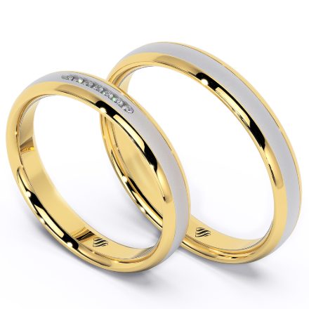 Wedding Rings VA51, White 1
