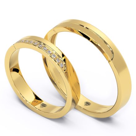 Wedding Rings V200, Yellow 1