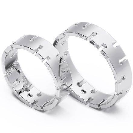 Wedding Rings VX46A, White 1