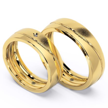 Wedding Rings VA63, Yellow 1